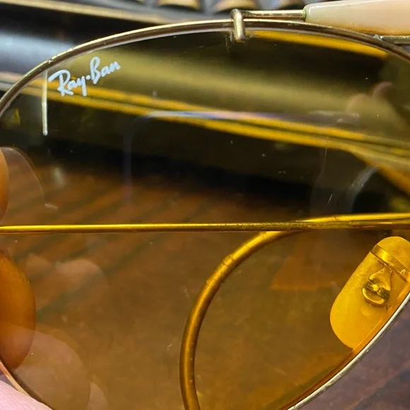 Vintage B&L Yellow Rayban Aviators FEAR AND LOATHING IN LAS VEGAS!!